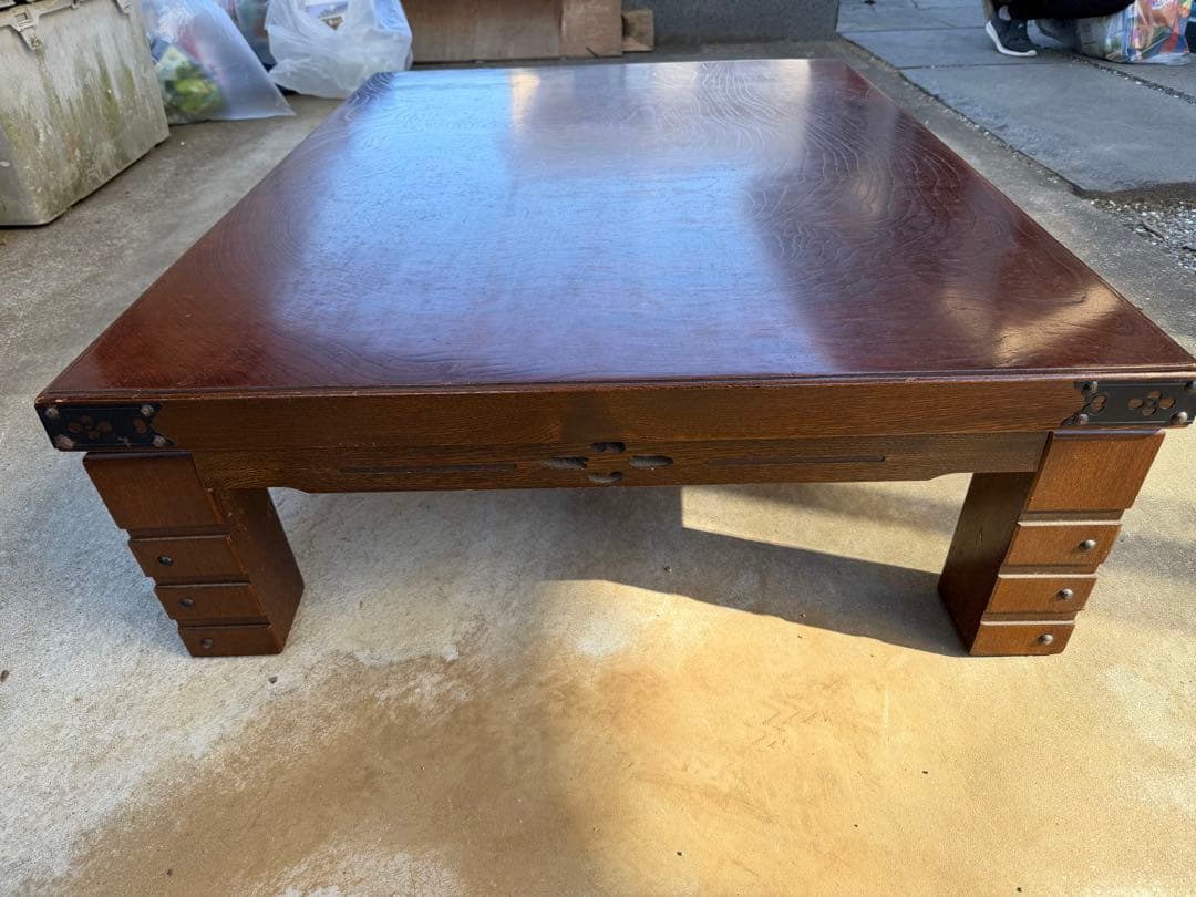 アンティーク 座卓 和家具 木製 ローテーブル 古民具 民芸調 和モダン