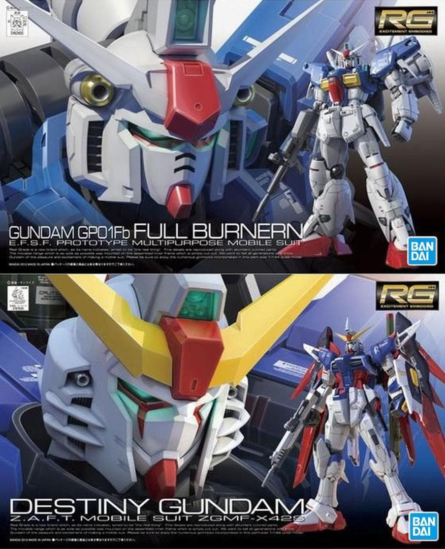 2品セット】RG GP01Fb フルバーニアン／デスティニーガンダム【新品】