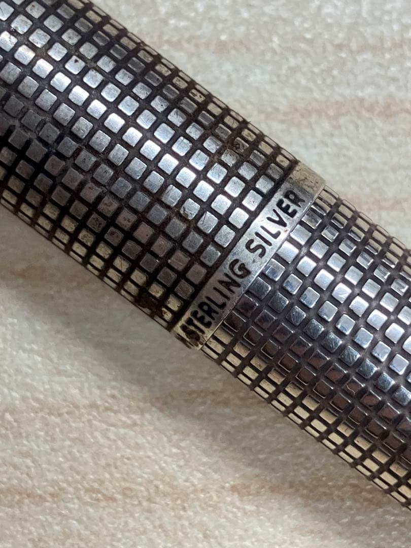 値下！PILOT カスタム 18K-WGスターリングシルバー 万年筆 廃盤