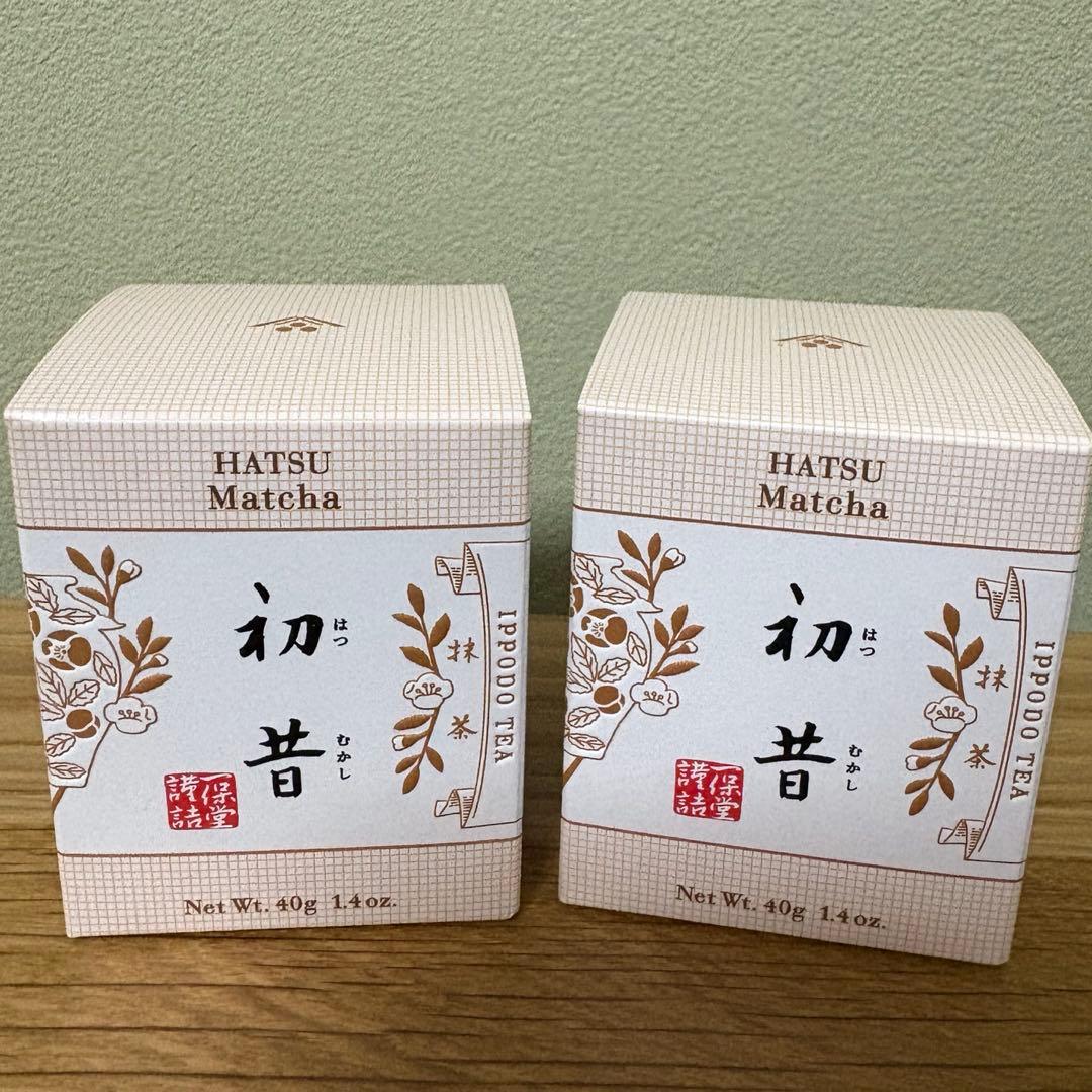 一保堂茶舗】京都 抹茶 国産 初昔 はつむかし 40g IPPODO 2個