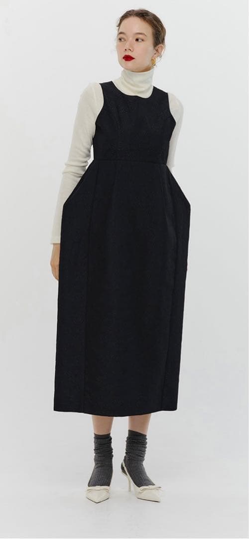 ☆美品☆DOLCE & GABBANA ブラックパーティードレス 42