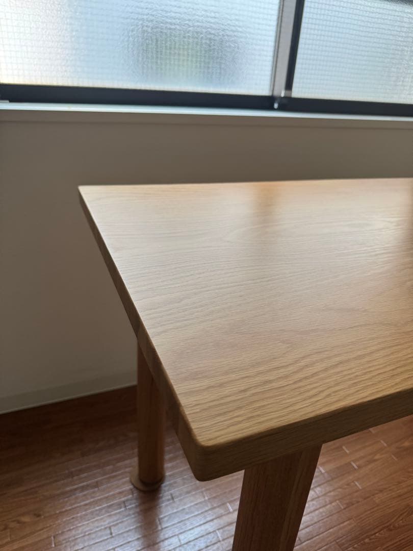 無印良品 木製テーブル オーク材 幅120cm×奥行60cm