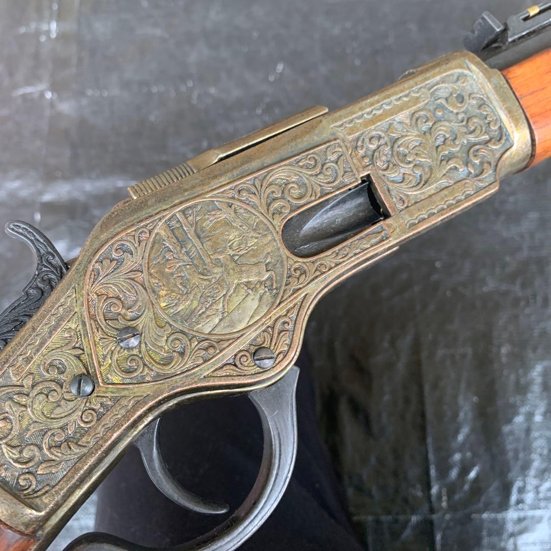 デニックス社 ウィンチェスター ゴールド 彫刻 M73 スペイン 装飾銃