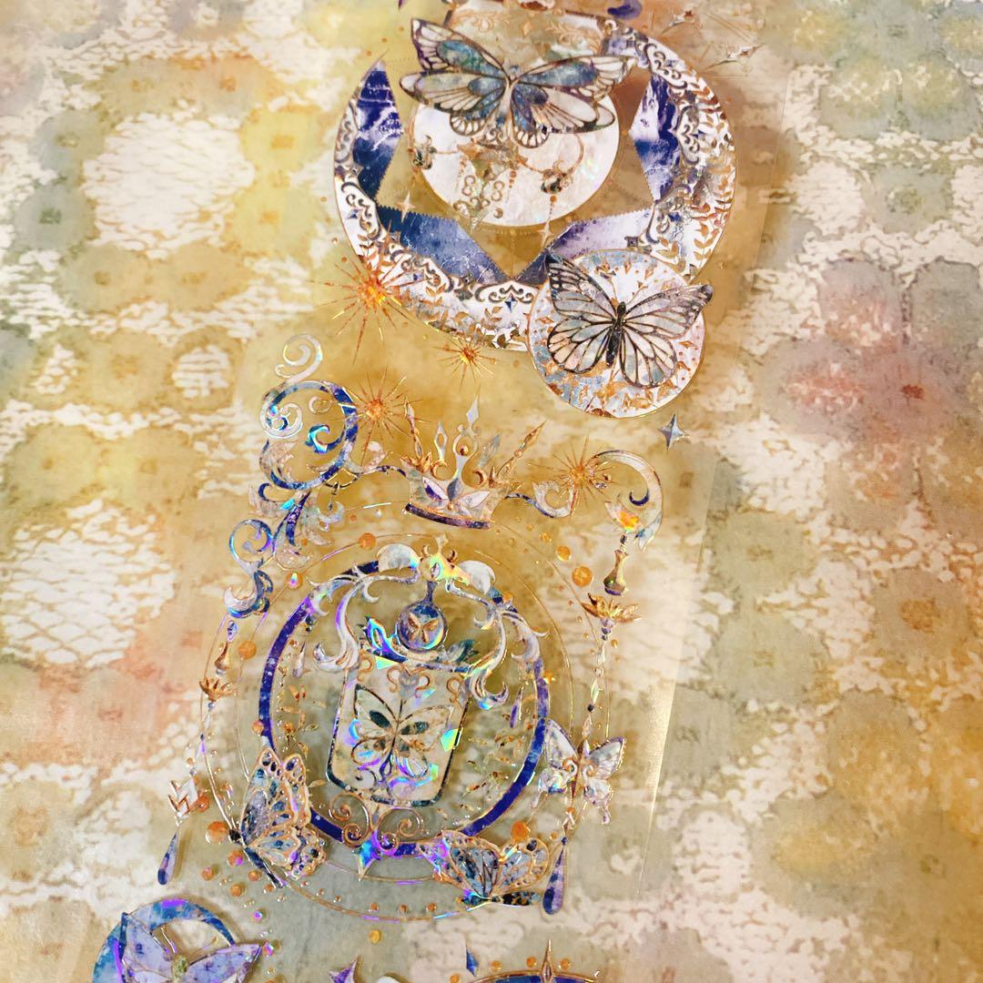 海外マスキングテープ巻売り中古 ダーク系③ 装飾マステ 贝壳光pet