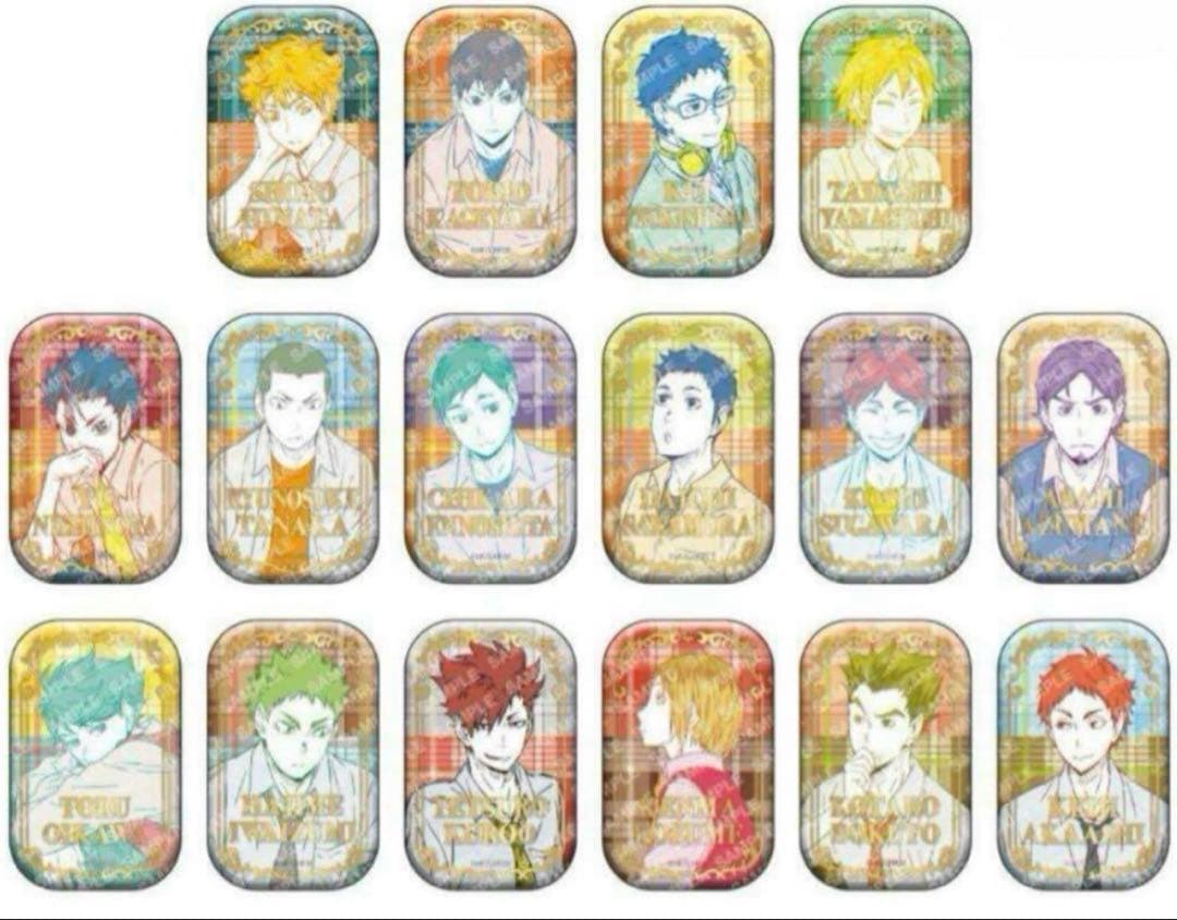 ハイキュー!! スクエア缶バッジ 4種セット