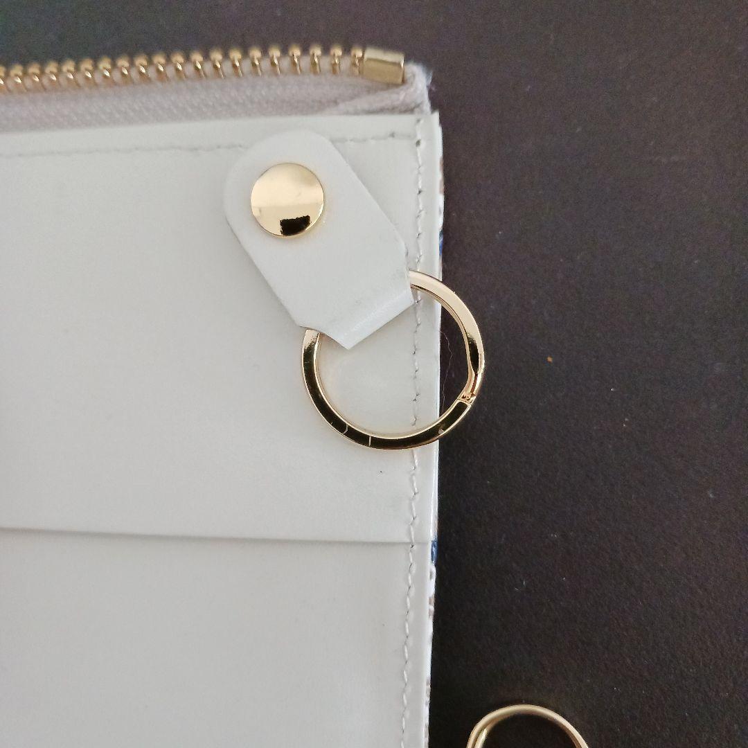 文庫屋大関 華やかな花と唐子デザインのキーリングケース　　終売品