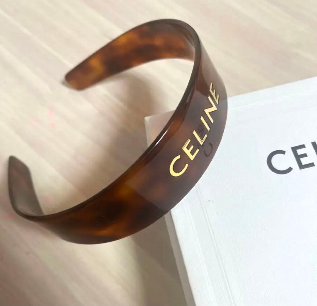 CELINE ブラウン ヘアバンド箱付き