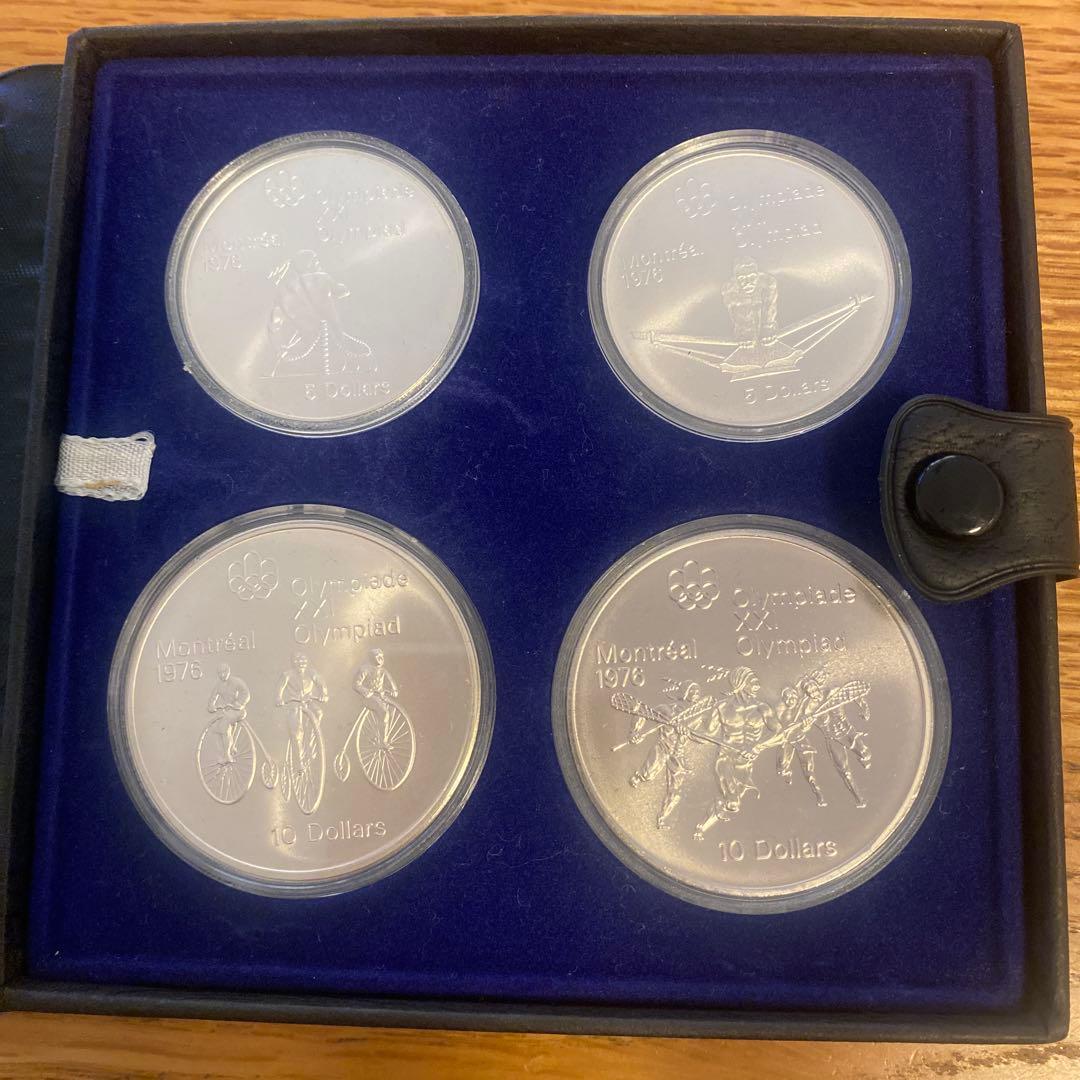 1976年モントリオールオリンピック記念銀貨4枚セット - メルカリ