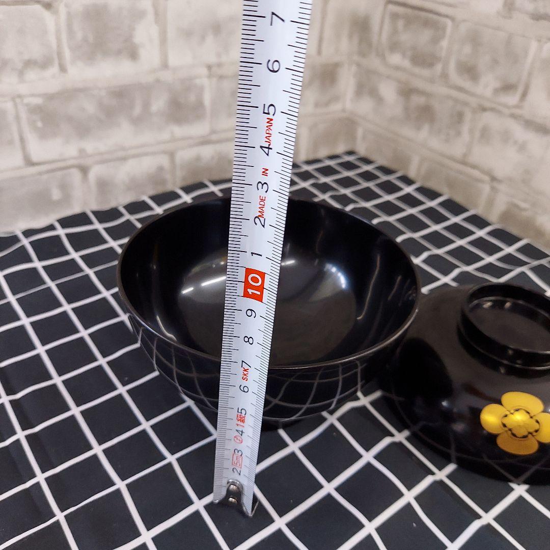 輪島塗 漆器椀５客セット　家紋入り　吸物椀