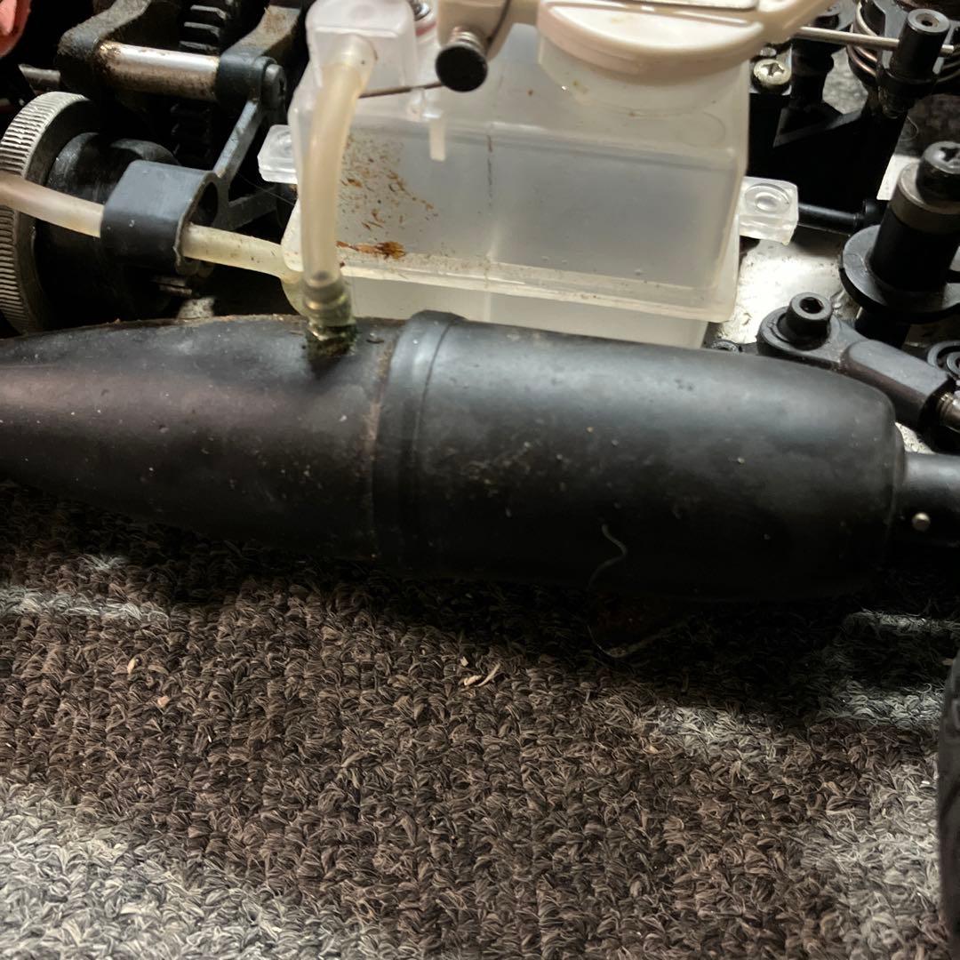 シルバー 4WD ラジコンカー　エンジンカー