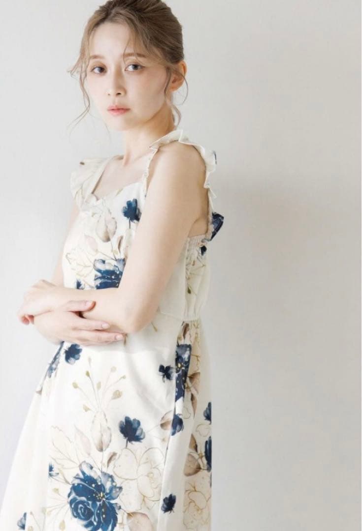 【ハナページ】dita ワンピース浴衣 幻想花明かり