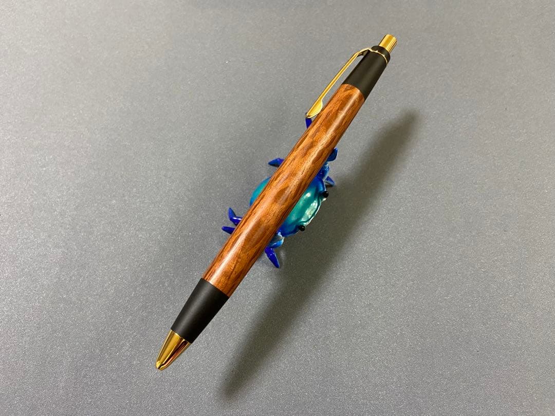ブ*ク様 野原工芸シャープペンシル シーオーク斑紋黒染色ゴールド金具