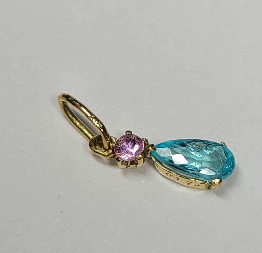 専用ページ☆バターリャパライバトルマリン&パパラチペンダントトップ