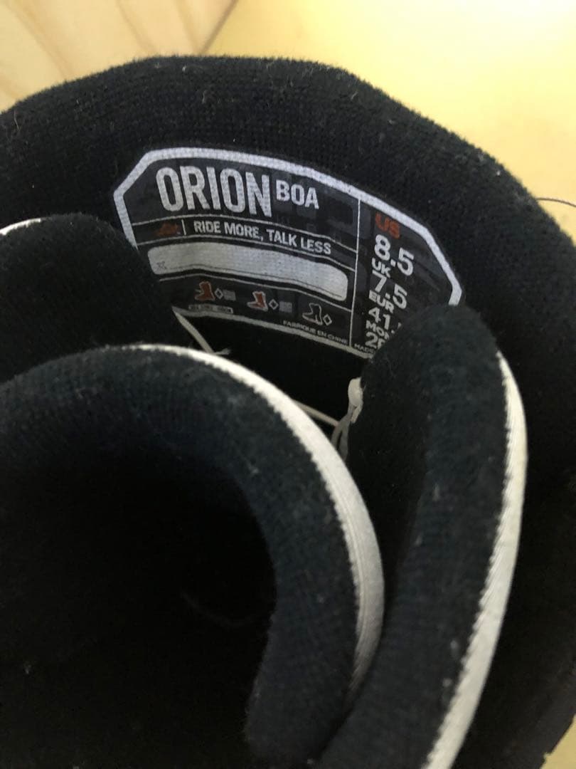 最終値引き　RIDEスノーボードブーツ ORION