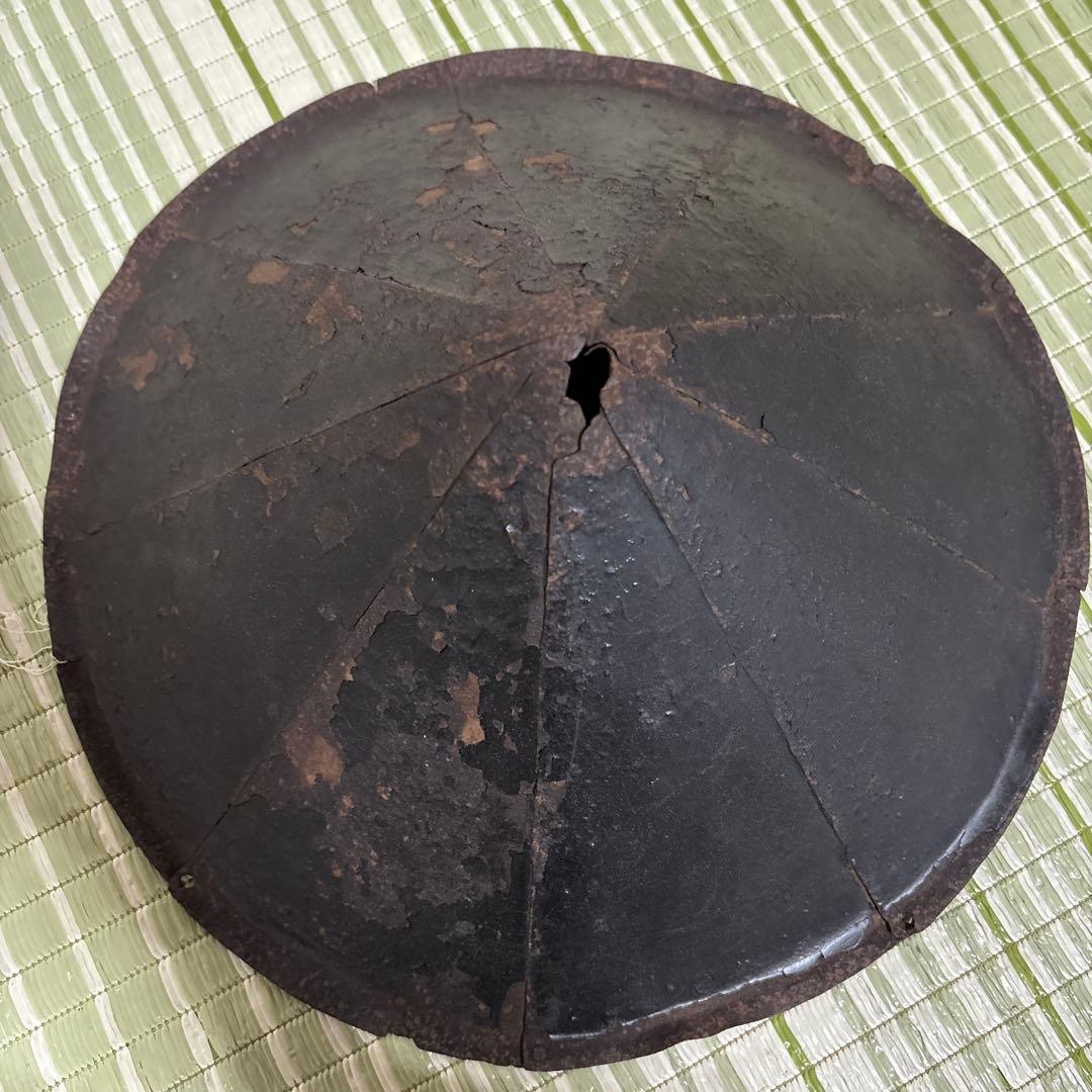陣笠　サムライ　武具　帽子　戦国　工芸品　骨董品　時代物　鉄製