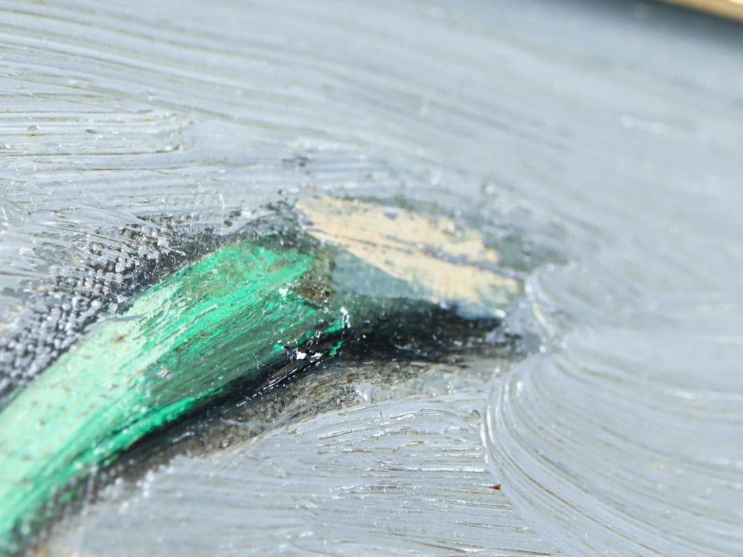 安宅乕雄 油彩 葡萄画 額装