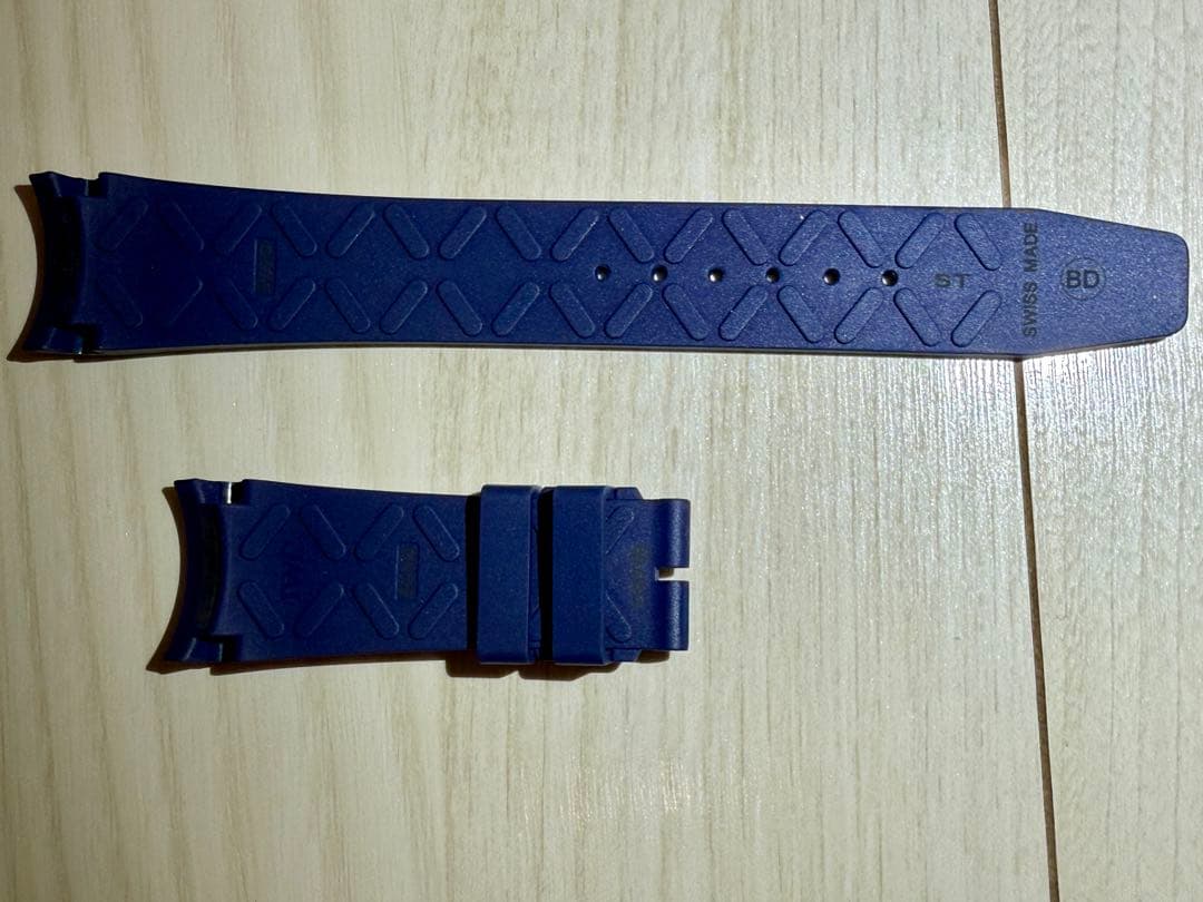 未使用【純正】IWC ポルトギーゼ　ヨットクラブ　ラバーベルト　ネイビー