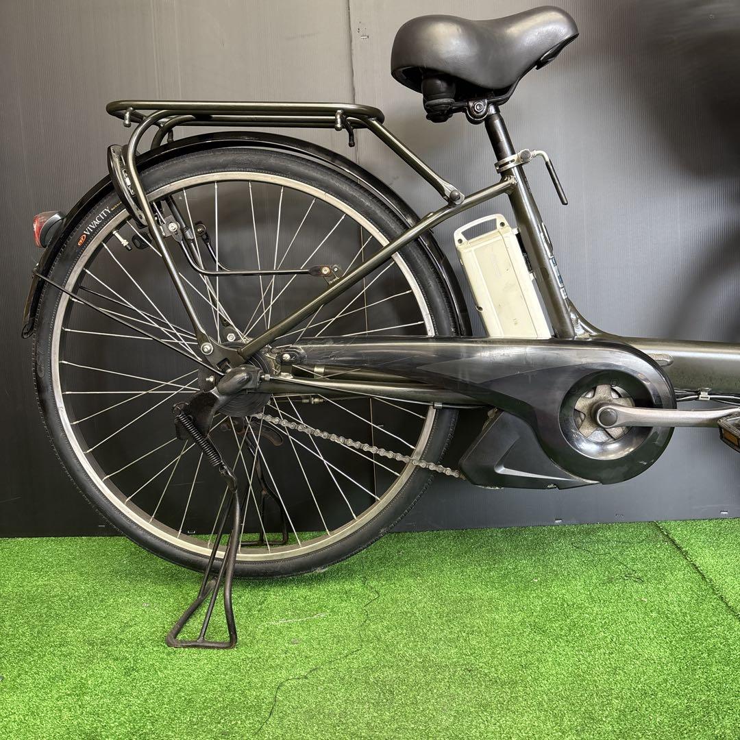 電動自転車 YAMAHA PAS kiss カーキ　3人乗り対応　82