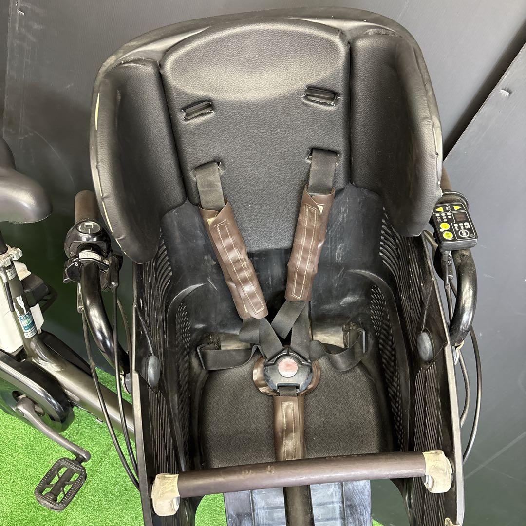 電動自転車 YAMAHA PAS kiss カーキ　3人乗り対応　82