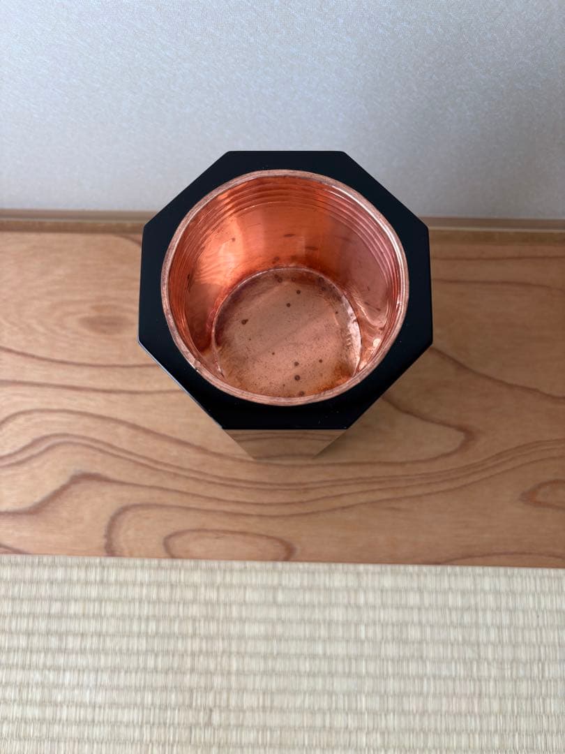 63【おまとめ買い可】華道 八角塗寸胴 華道具 寸どう 生け花 花器 花入れ