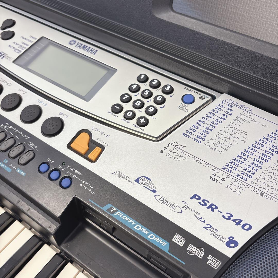 動作確認済み】 ヤマハ PSR-340 キーボード 譜面台あり YAMAHA