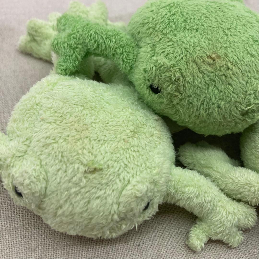 【3点セット★希少】カエル　蛙　シナダ　ぬいぐるみ　ナオズスタッフ　マスコット