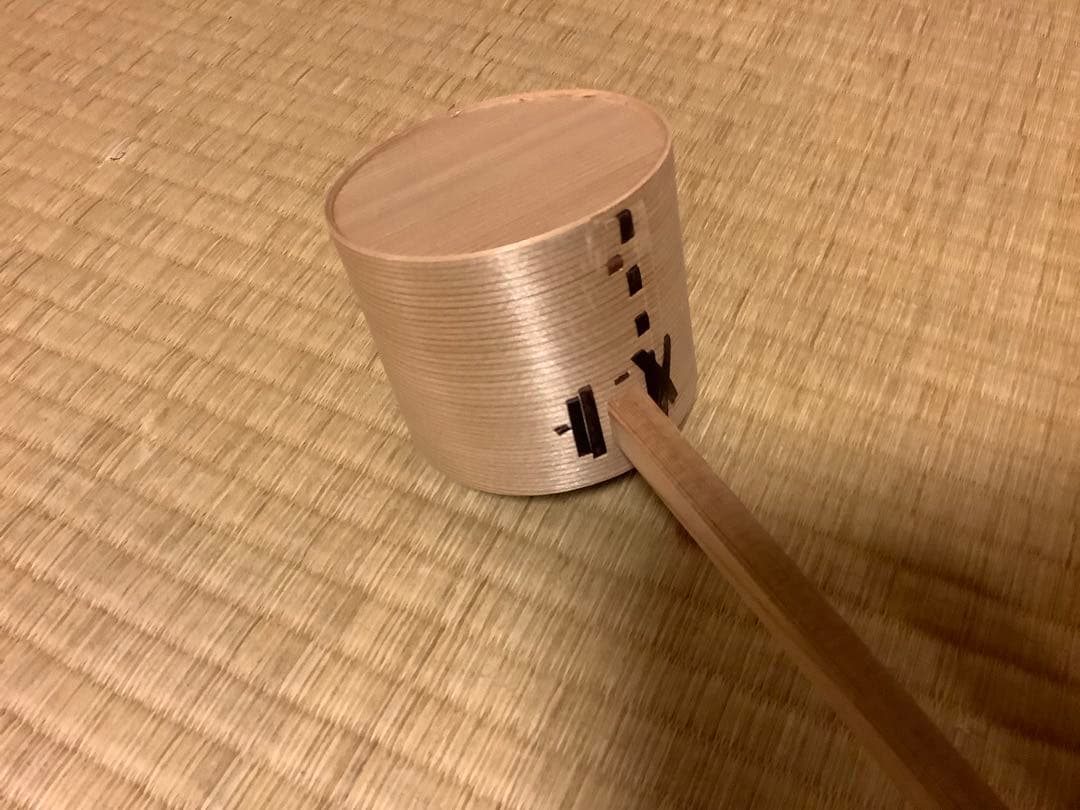 茶道具 湯桶+つくばい柄杓