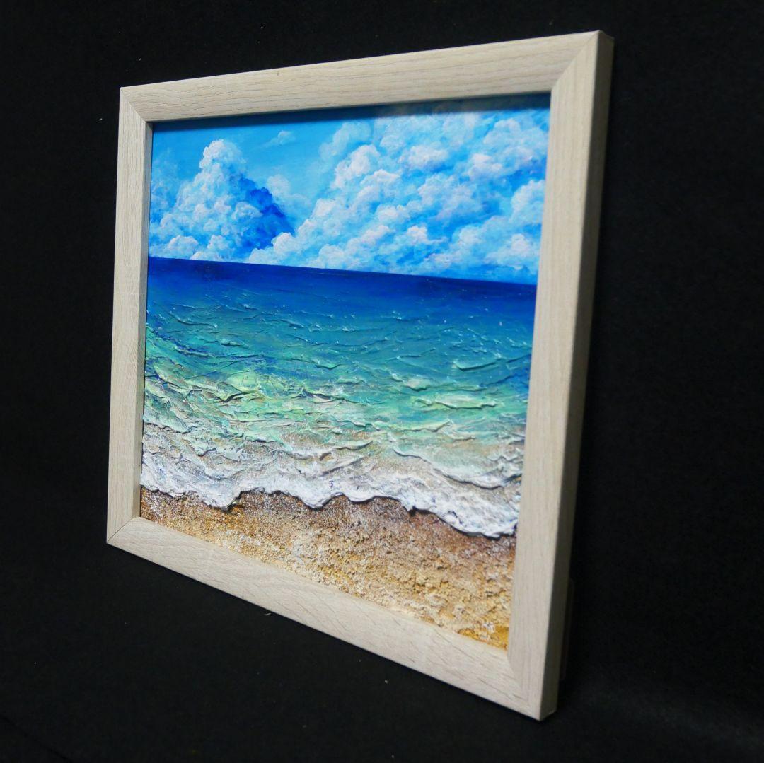 油絵 油彩 油彩画 絵 絵画【夏の海】