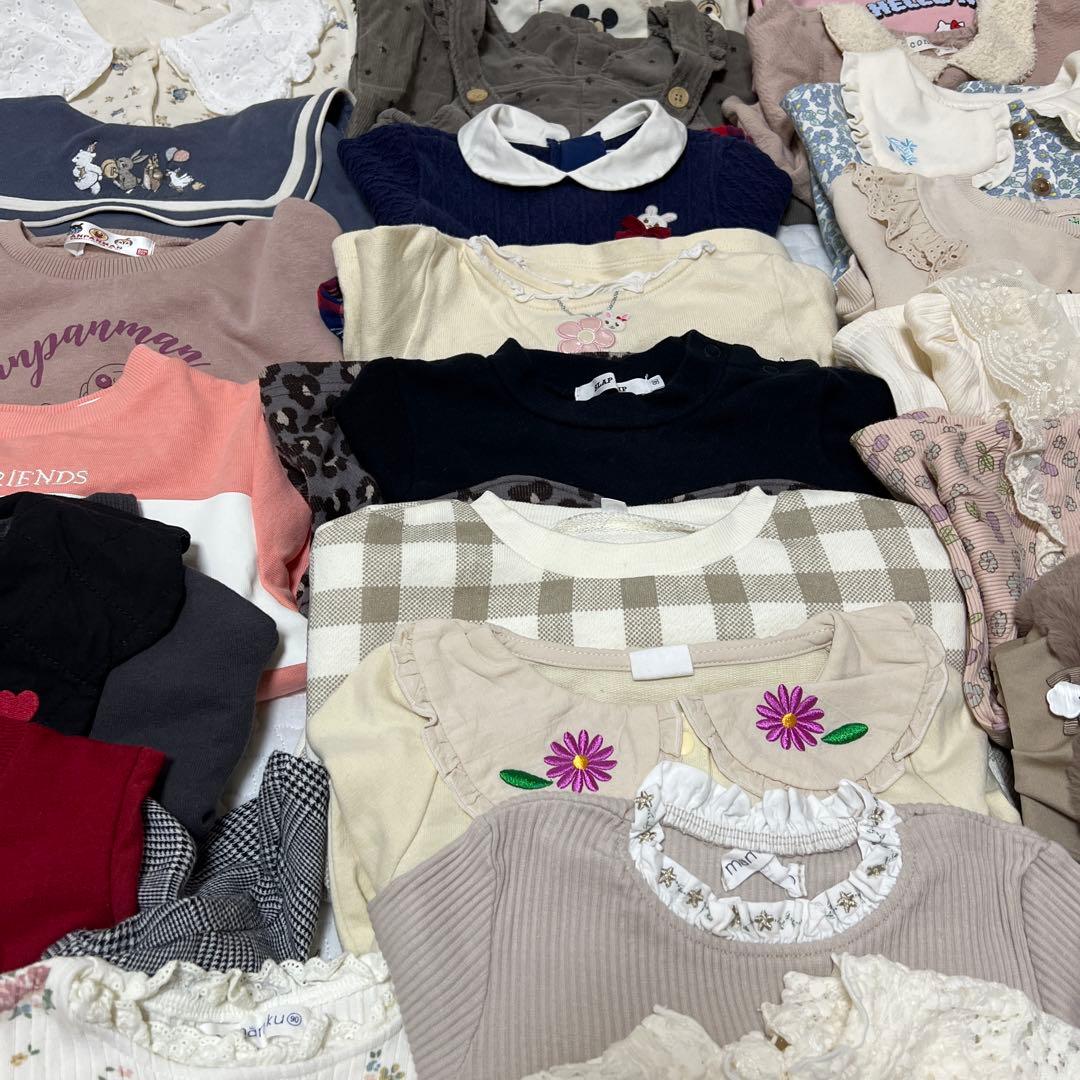 女の子 子供服 90〜95サイズ 秋冬 まとめ売り 50点 おまけ付き 楽天市場】