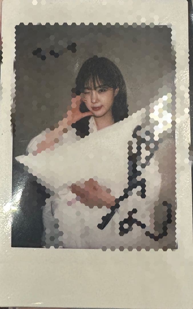 Kep1er チェヒョン サイン入りチェキ サインポラ 落書きあり