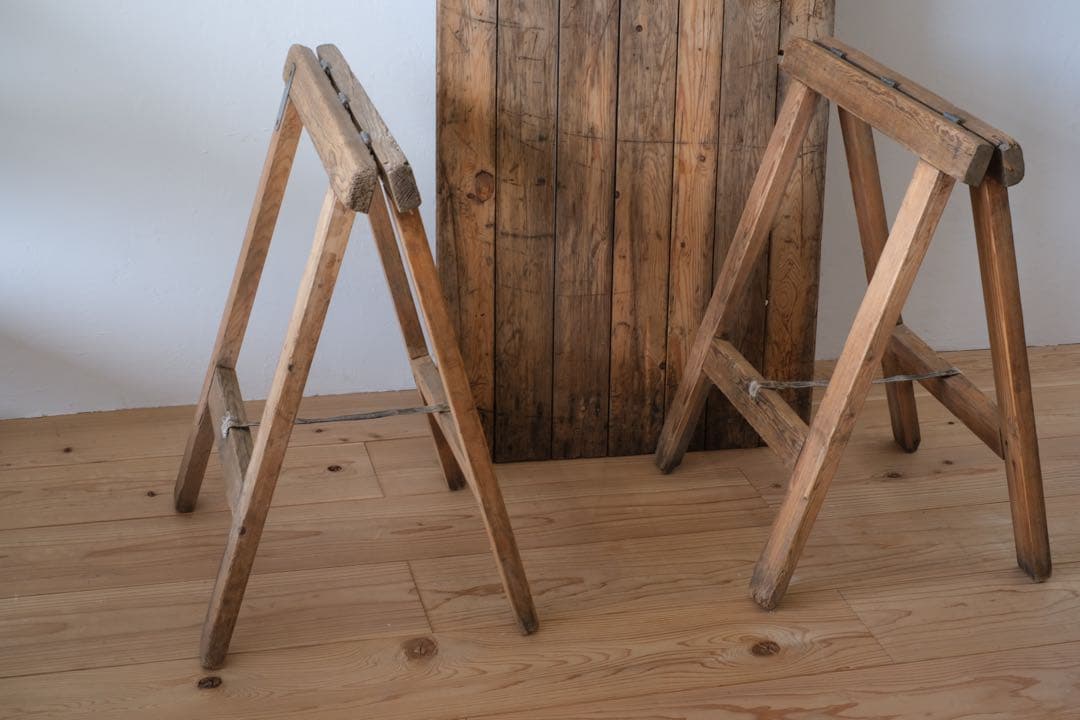 ヴィンテージ　テーブル アトリエテーブル　剥離 コンソール 飾り台 店舗什器