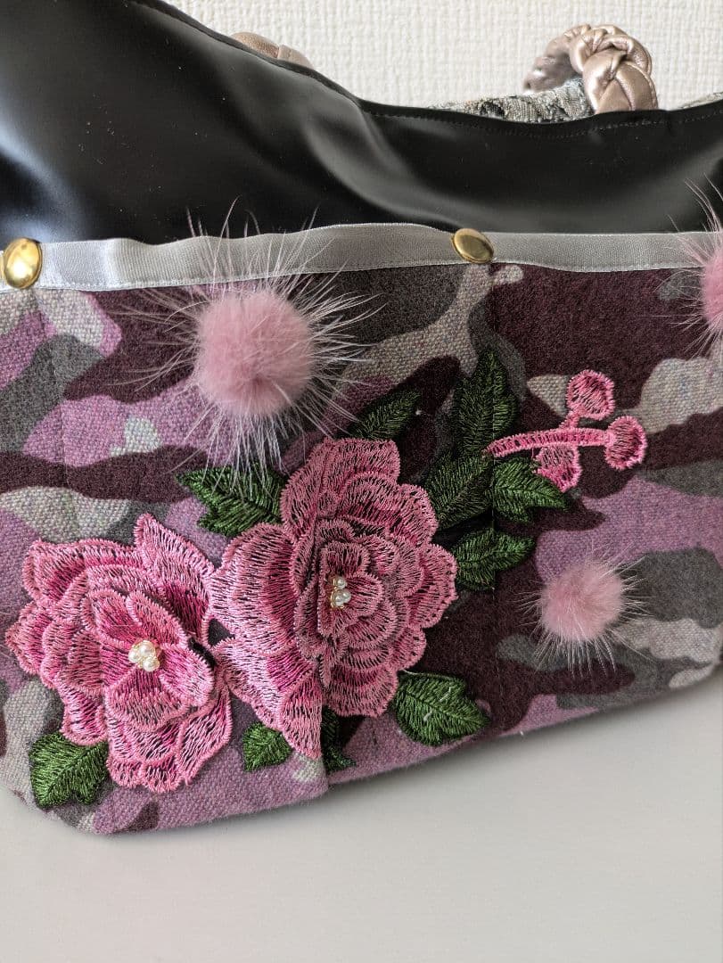 fafa nozomi コラボキャリー М 迷彩柄バラ柄 ママバック セット