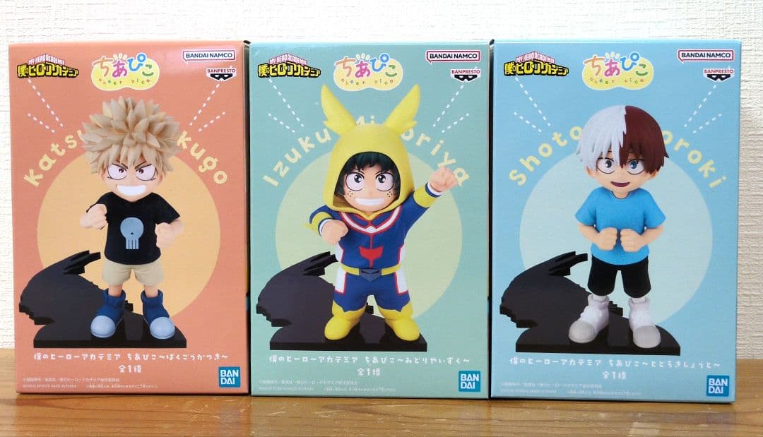 僕のヒーローアカデミア ちあぴこ 緑谷出久 爆豪勝己 轟焦凍 3種セット