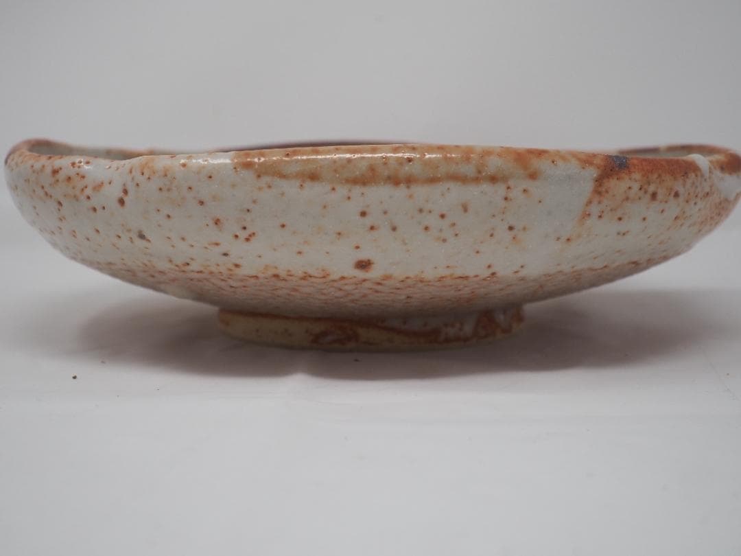 陶芸家 作家物 作者不明 益子焼 鉄釉 流掛 角皿 四方皿 隅切 濱田庄司