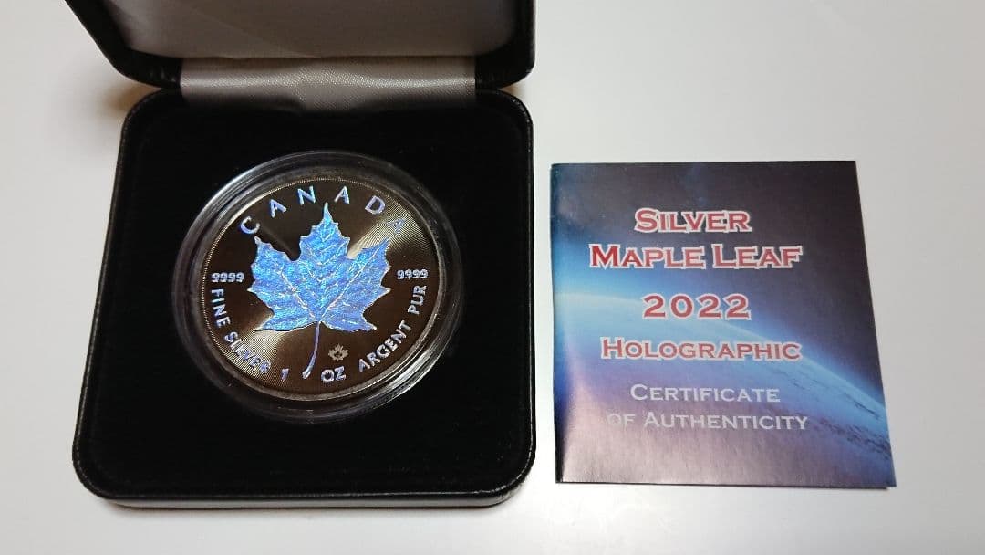 浩*一様 メイプルリーフ・ホログラムコイン (シルバープルーフ) 500枚