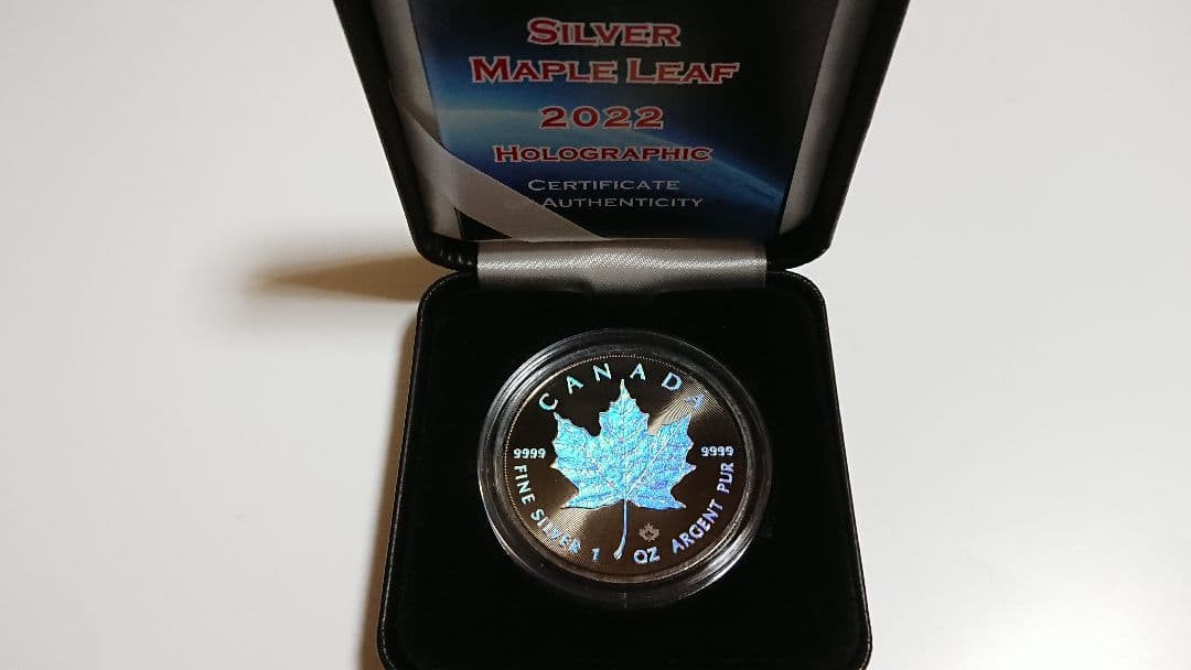 浩*一様 メイプルリーフ・ホログラムコイン (シルバープルーフ) 500枚