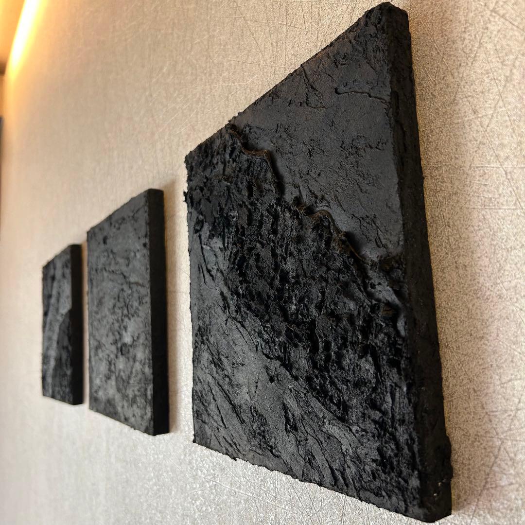 和モダンインテリアパネル 大サイズ 漆喰 アートパネル ファブリック