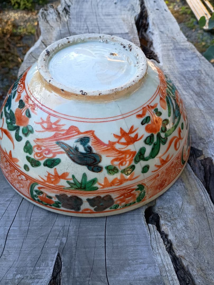 明末清初 呉須赤絵 見込み花図大鉢の通販はau PAY マーケット - 輸入