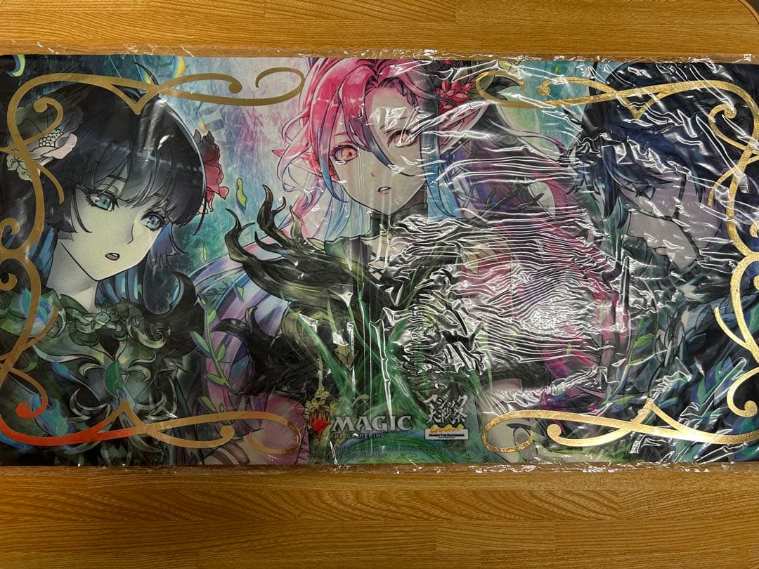 マジック大戦祭 ラノワールのエルフ プレイマット 箔押し版 が大特価