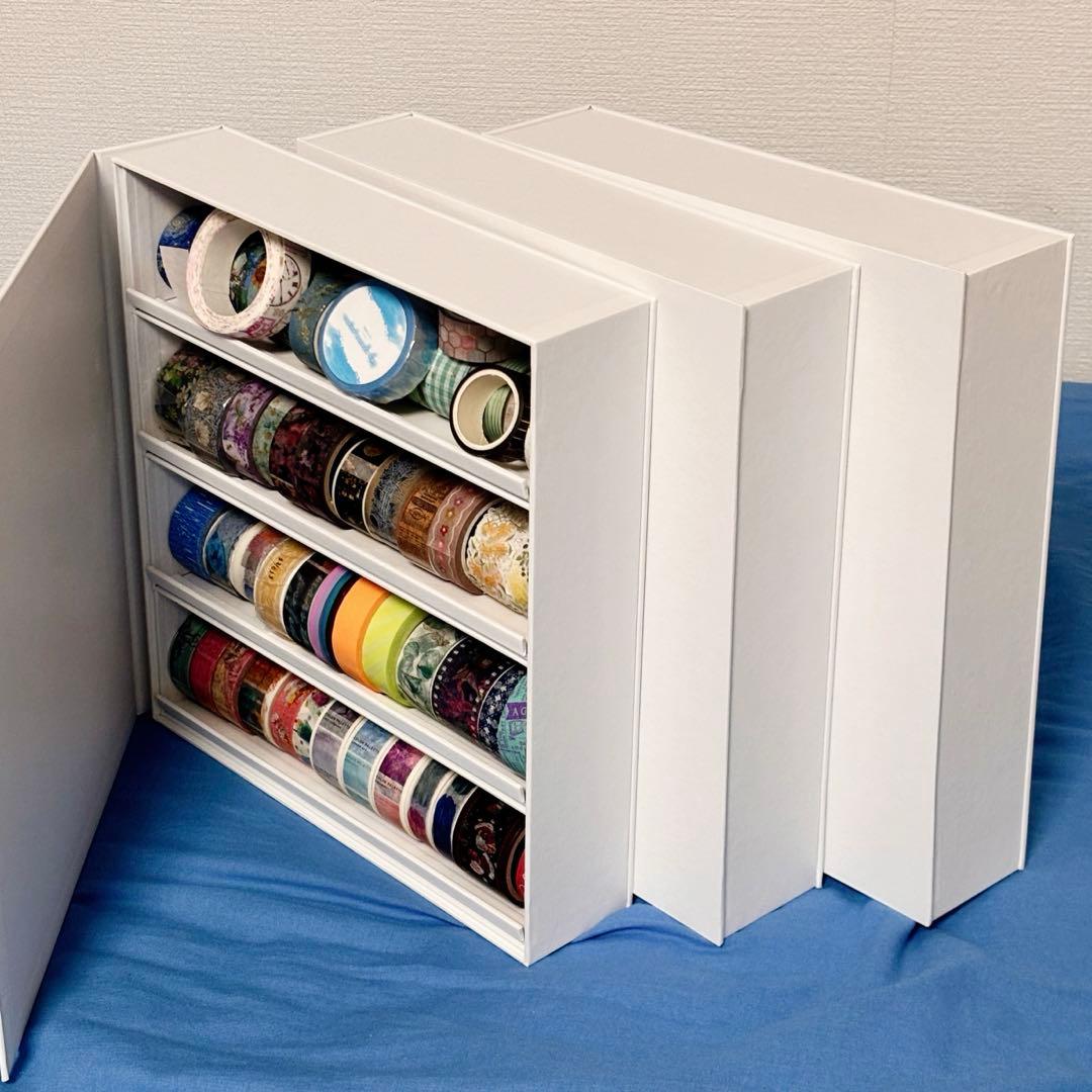 キングジム マスキングテープケース ブックタイプ Lサイズ 白 ホワイト