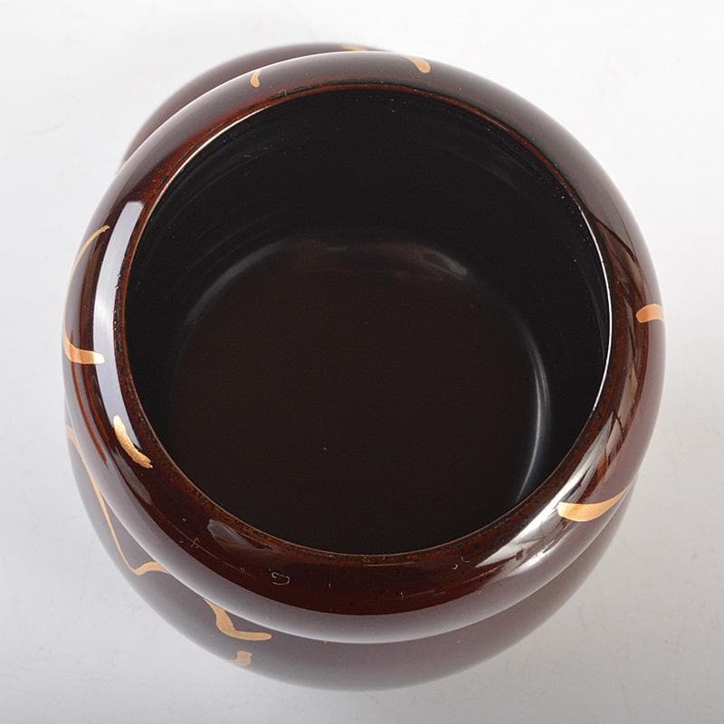 茶道具　山中塗　筑城筑良作　六瓢　茶器　共箱　V　5944