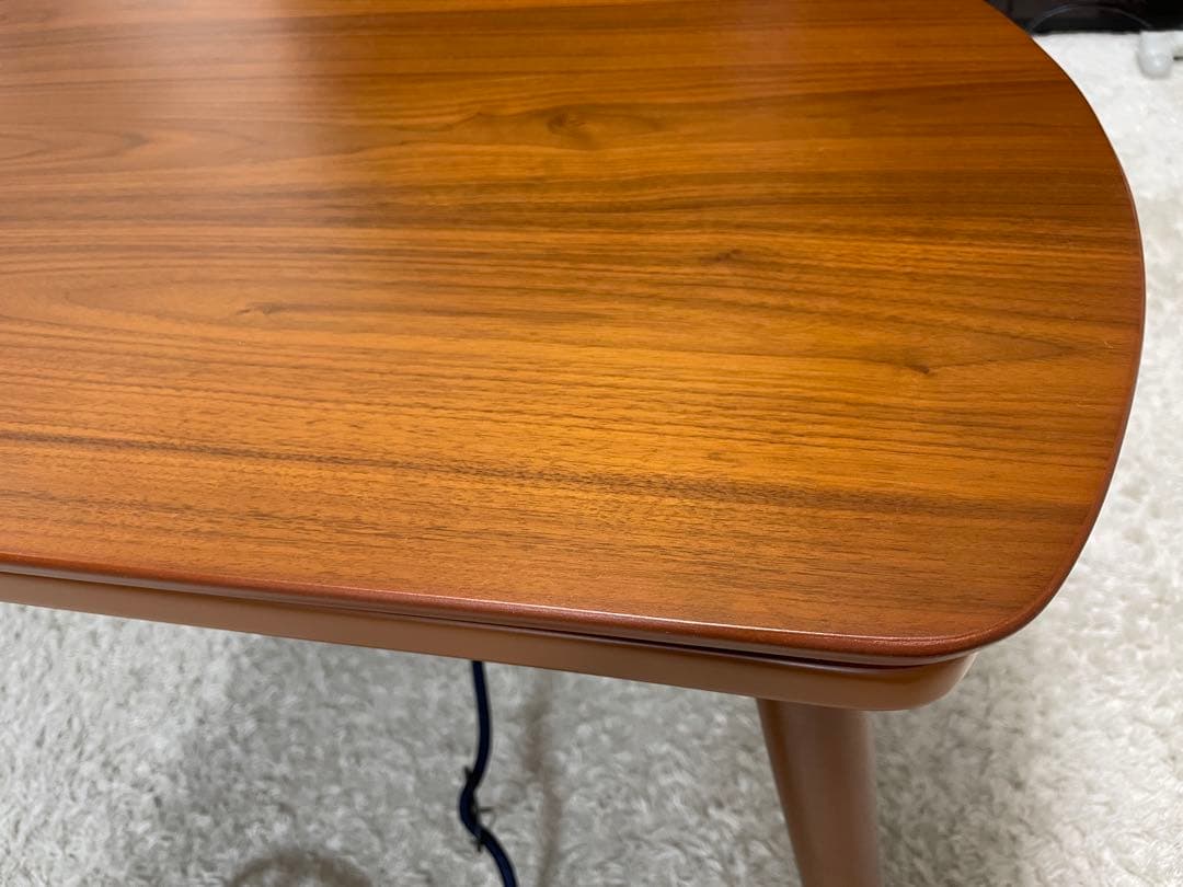 折りたたみ こたつテーブル 長方形 オーバル 北欧デザイン