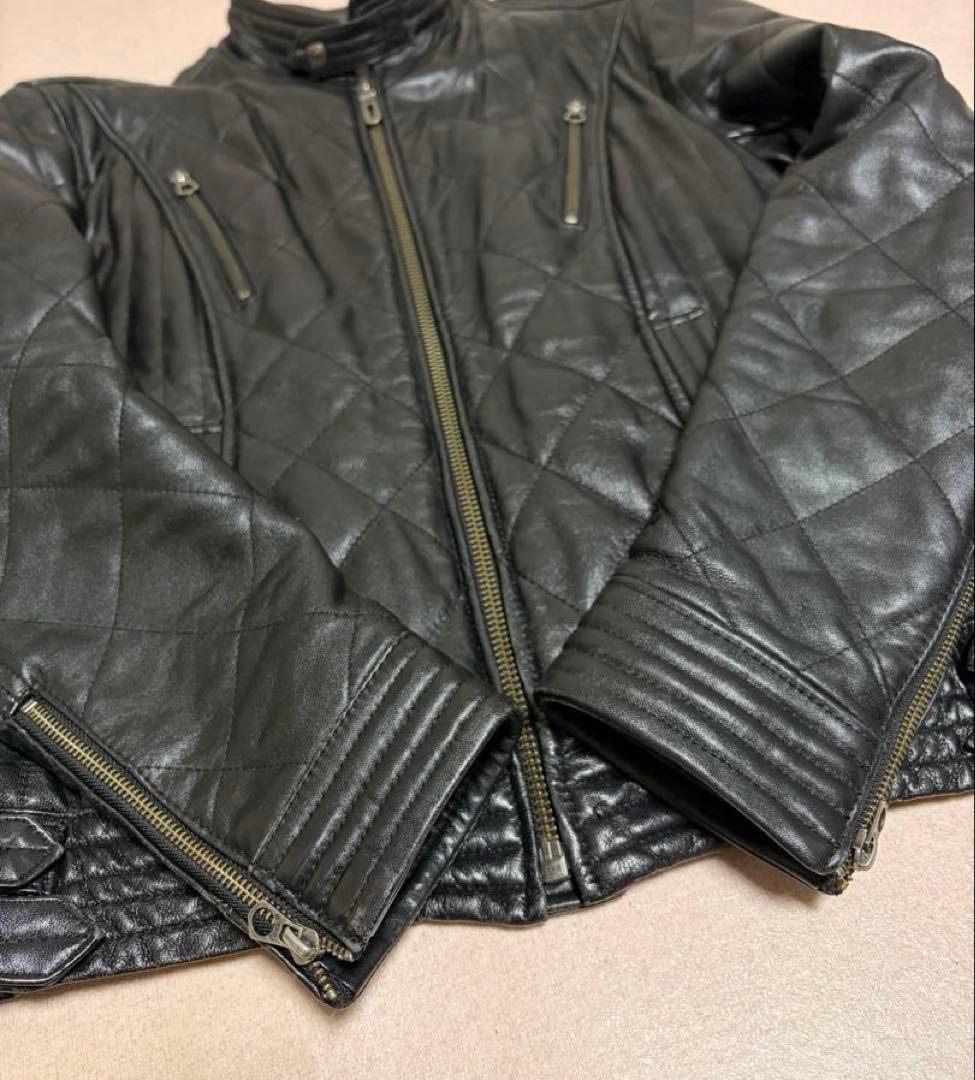 美品Men´s Bigi Quilted Lamb Leather Jacket