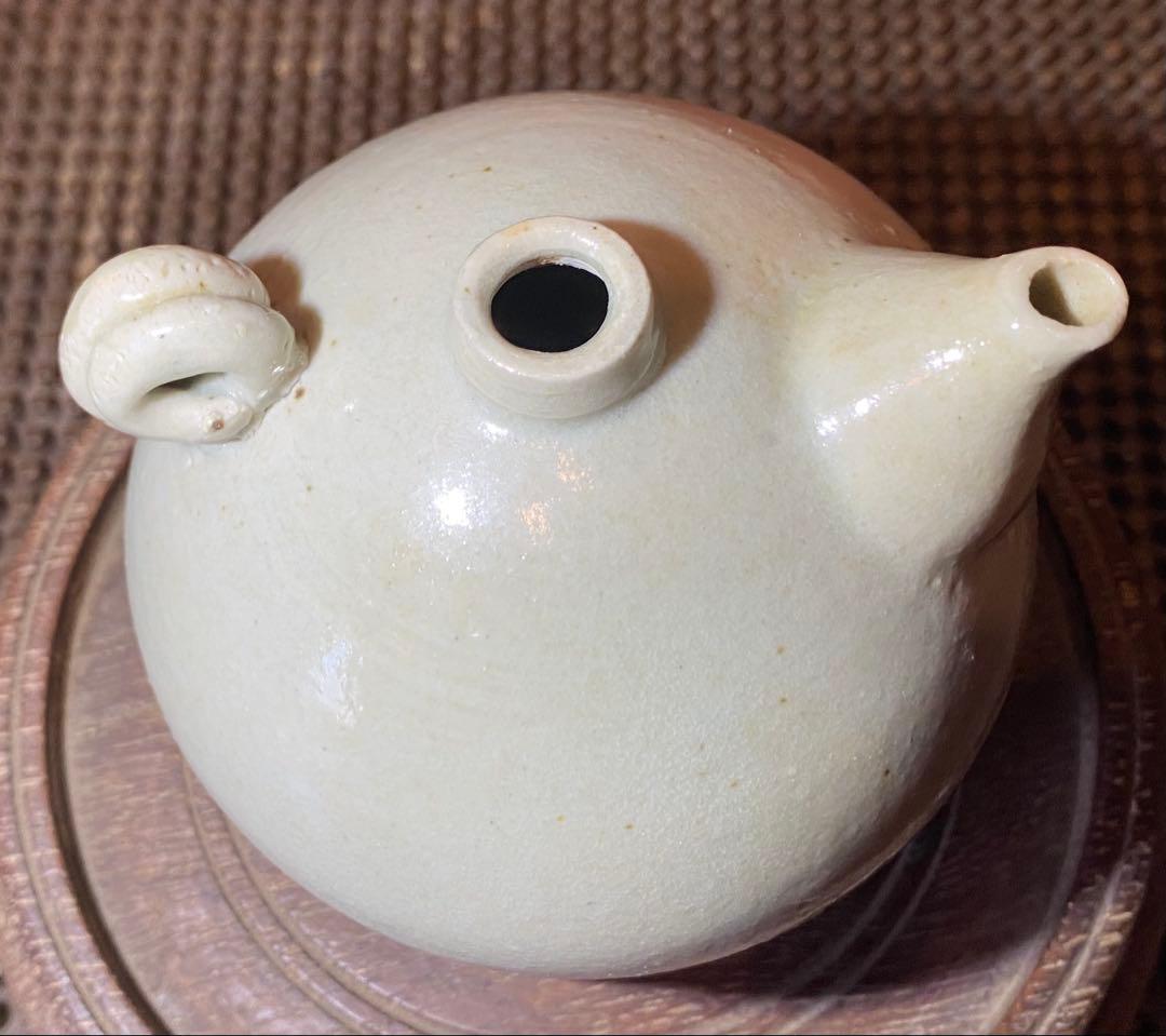 緑青磁 水滴・一輪挿し 鑑賞台付 沈船品 ヴィンテージ レア 中国 台湾茶器