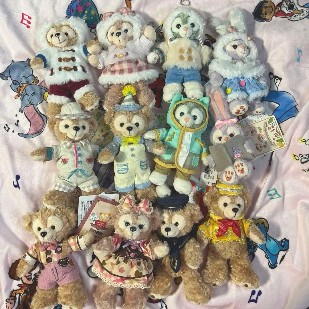 ダッフィーフレンズぬいぐるみバッジセットダッフィーシェリーメイ