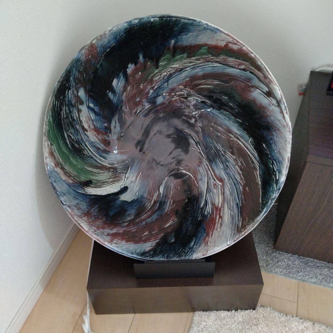 伊万里焼 染付 印判画 人名 窓画 火鉢 古玩 骨董 印判 染付 中鉢 呉須