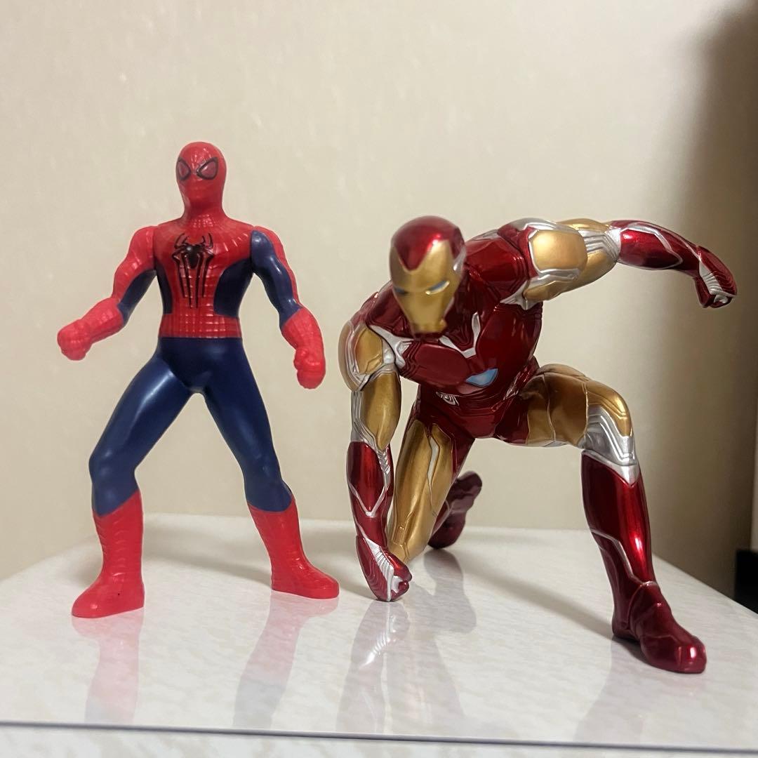 スパイダーマン アイアンマン フィギュアセット MARVEL - メルカリ