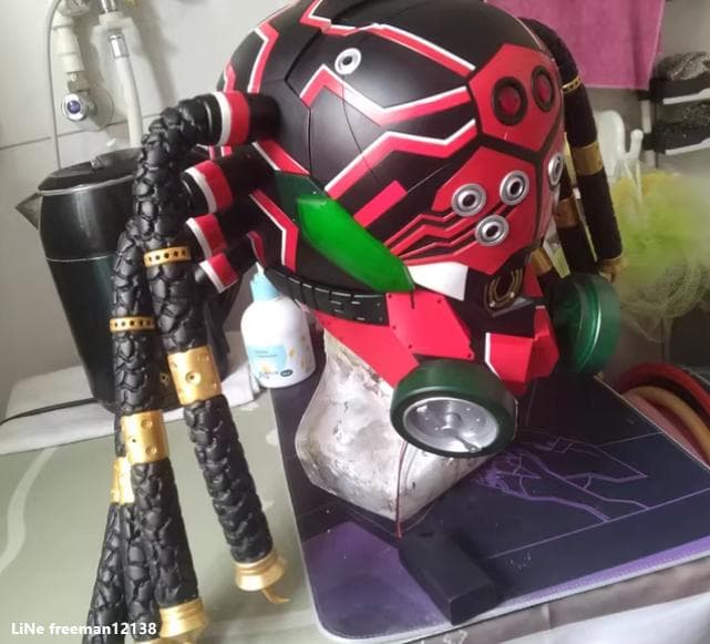 シン仮面ライダー クモオーグ1/1マスク 高再現度 かぶれる！ コスプレ用具