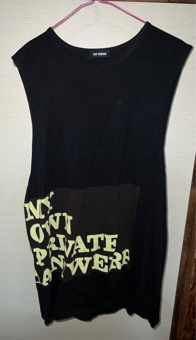 最終値下げ登坂広臣着用RAF SIMONS タンクトップ 46 黒
