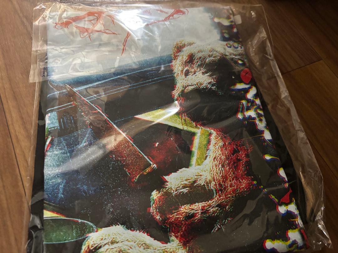 マザリ ひとりかくれんぼ くまさんテイシャツ Tシャツ 黒 XL